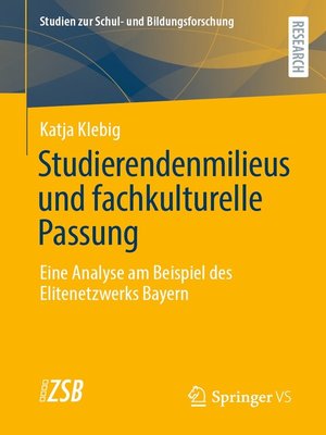 cover image of Studierendenmilieus und fachkulturelle Passung